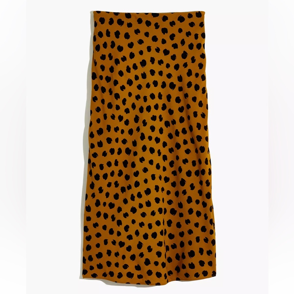 Madewell Midi Slip Skirt in Painted Spots